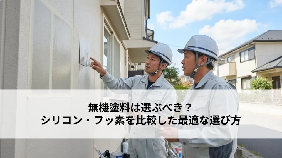 無機塗料は選ぶべき?シリコン・フッ素を比較した最適な選び方