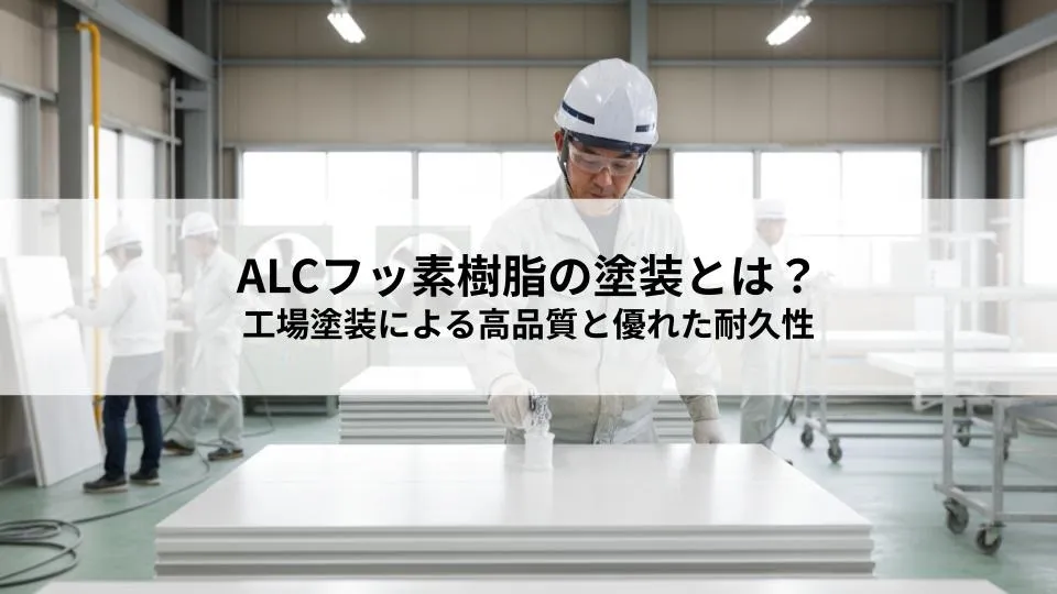 ALCフッ素樹脂の塗装とは?工場での塗装による高品質と長期的な耐久性のメリットを解説